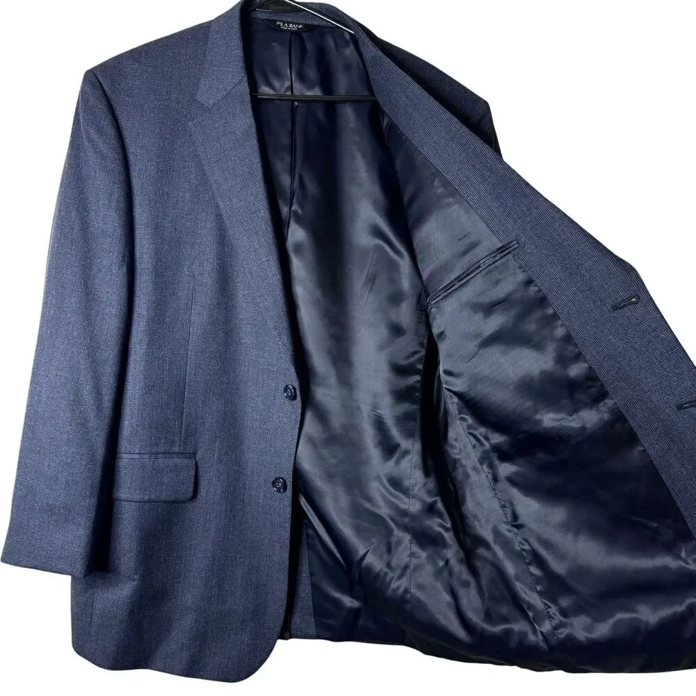 Jos‎ A Bank Men’s Blazer 46R Navy Blue Wool Cashmere Blend Sport Coat Work Wear